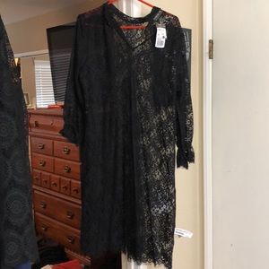 Forever 21 Sheer long sleeve dress